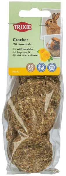 Cracker mit Löwenzahn